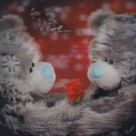 3D Holographic For my Wife Me to You bear Card £2.85